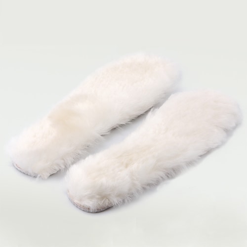 Natural Wool Insoles-100% Real Sheepskin (Women Size: 11) Perspective: back