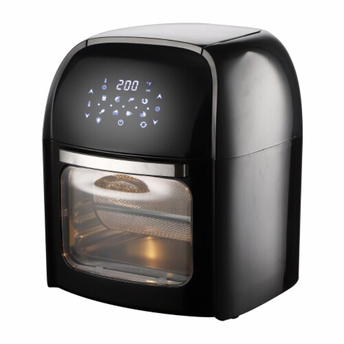 National NA3004AFBLK 12 Qt. 3-in-1 Air Fryer, Oven, & Dehydrator Perspective: back