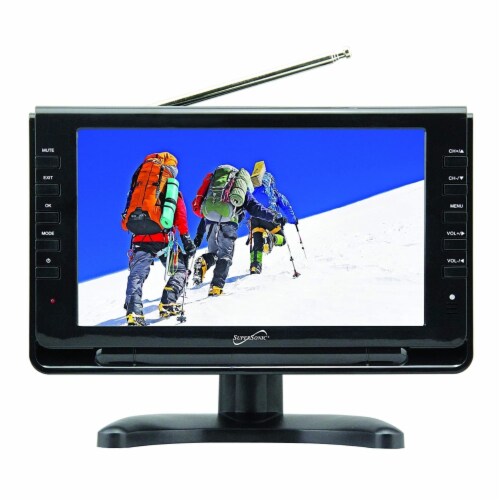 Supersonic SC499 9 inch Portable Widescreen LCD TV with Tuner Perspective: back