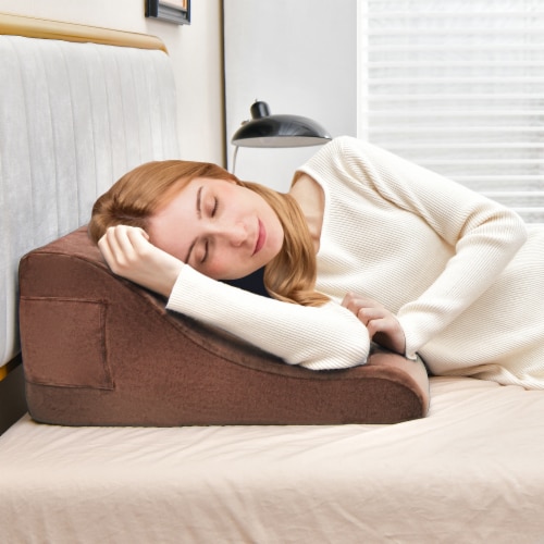 Slickblue Bed Wedge Pillow with Tablet Stand Side Pockets for Neck Relief 1 Unit Fred Meyer