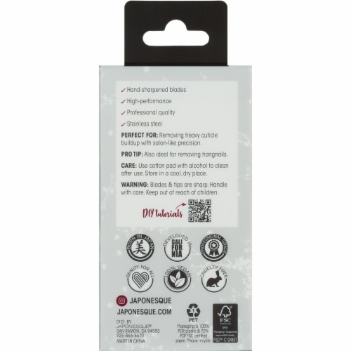 Japonesque® Velvet Touch Manicure Nipper Perspective: back