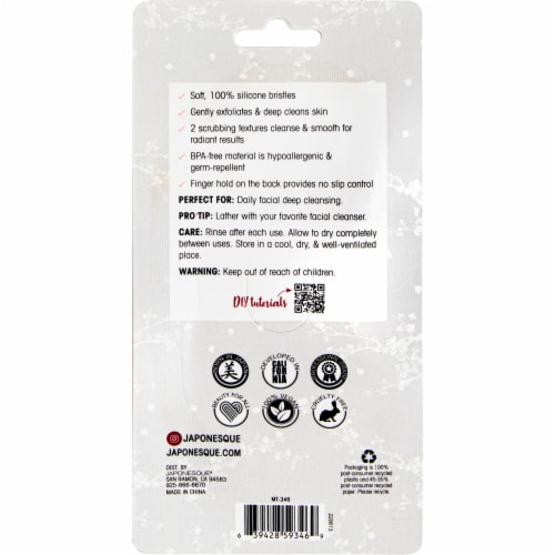 Japonesque® Facial Cleansing Silicone Scrubbers Perspective: back