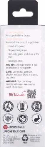 Japonesque Brow Perfecting Tweezer Duo Perspective: back