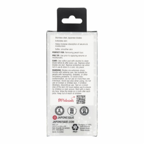 Japonesque® Ergo Dermaplaner Facial Razors Perspective: back