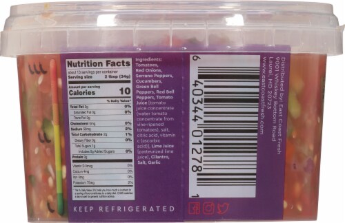 East Coast Fresh Hot Salsa Perspective: back