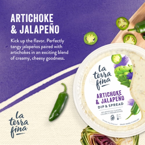 La Terra Fina® Artichoke & Jalapeno Dip & Spread Perspective: back
