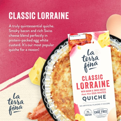La Terra Fina Classic Lorraine Breakfast Quiche Perspective: back