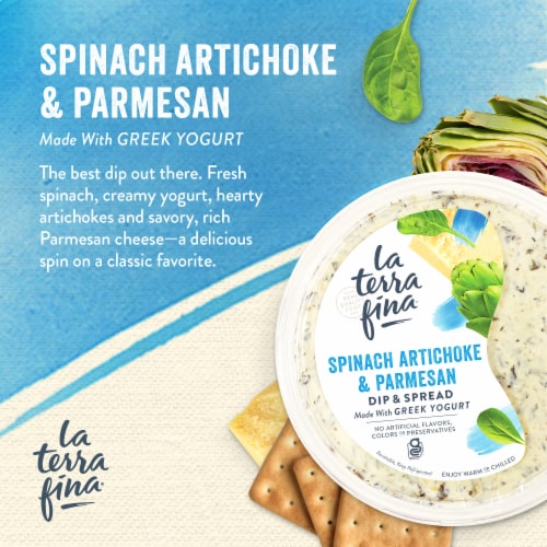 La Terra Fina® Greek Yogurt Spinach Artichoke & Parmesan Dip Perspective: back