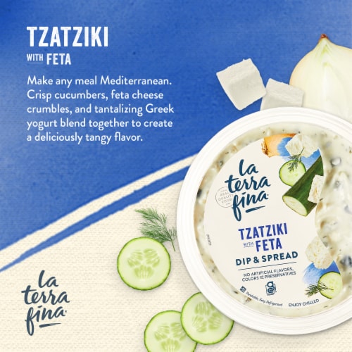 La Terra Fina® Tzatziki With Feta Dip & Spread Perspective: back