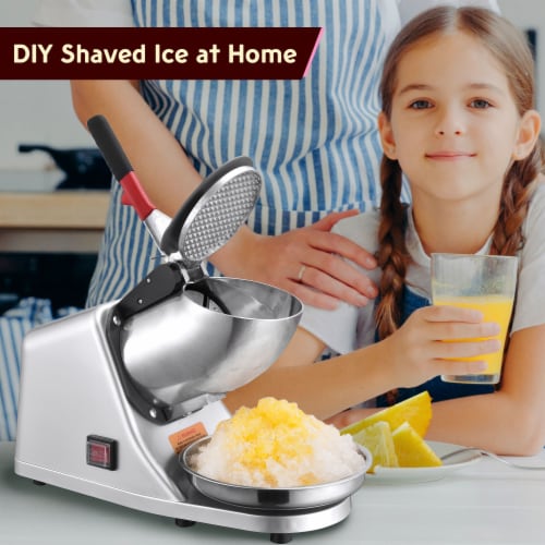 Electric Ice Shaver Crusher Machine Snow Cone Maker Stainless