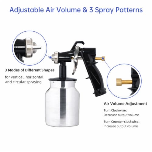 1000ml Electric HVLP Air Spray Gun Kit 450W Paint Sprayer 1.0mm