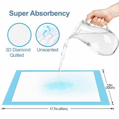 Ownpets Disposable Cat Litter Mat With 6-Layer Leak-proof 17.7 * 13 (50 Pcs) Perspective: back