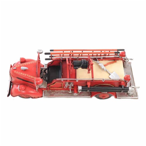 Old Modern Handicrafts AJ020 1938 Red Fire Engine Ford 1:40 Perspective: back