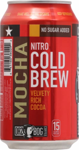 Dazbog Nitro Mocha Cold Brew Coffee Perspective: back