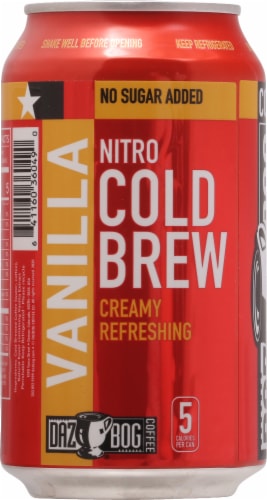 Dazbog Nitro Vanilla Cold Brew Coffee Perspective: back