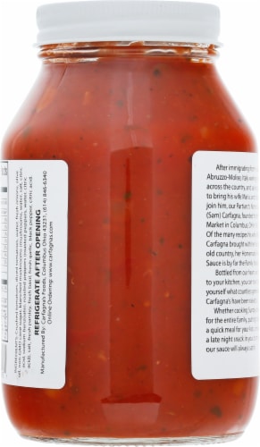 Carfagna's The Sicilian Pasta Sauce Perspective: back