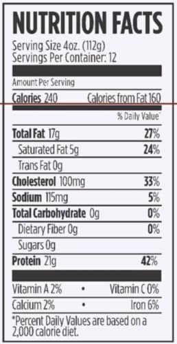 Honeysuckle White® 85% Lean Ground Turkey Roll Perspective: back