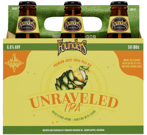 Founders Brewing Unraveled IPA Craft Beer Perspective: back