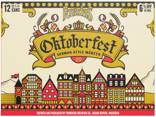 Founders® Brewing Oktoberfest German-Style Lager Beer Can Perspective: back