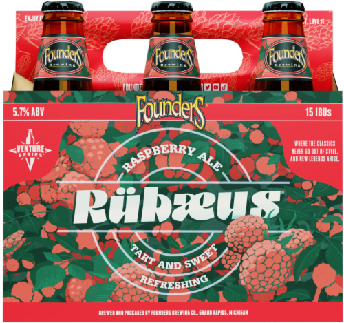 Founders® Rubaeus Raspberry Ale Craft Beer Perspective: back