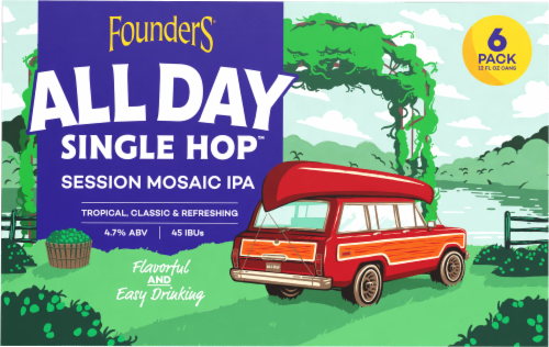 Founders® Brewing All Day Seasonal IPA Craft Beer Perspective: back