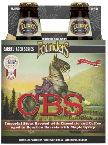 Founders Brewing Barrel Aged Series CBS Imperial Stout Craft Beer Perspective: back