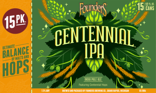 Founders Brewing® Centennial™ IPA Perspective: back