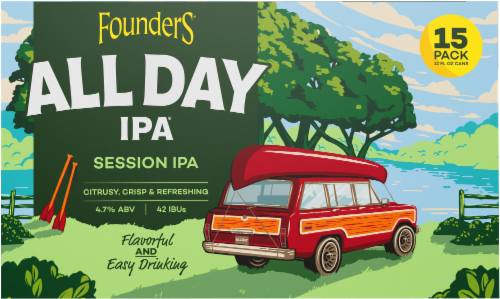 Founders Brewing® All Day IPA Cans Perspective: back