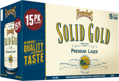 Founders Brewing Solid Gold Premium Lager Perspective: back