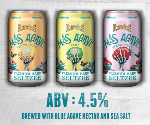 Founders Brewing Seltzer Hard Seltzer Variety Pack Perspective: back