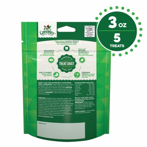 Greenies™ Original Petite Dog Dental Treats Perspective: back