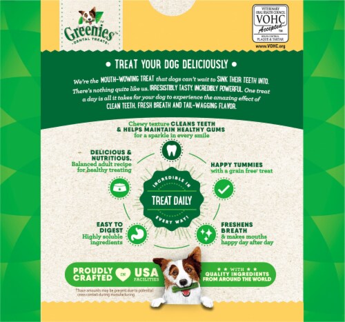 Greenies™ Grain Free Regular Dog Dental Treats Value Pack Perspective: back