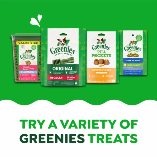 Greenies Anytime Bites Mint Dog Treats Perspective: back