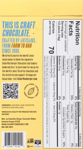 Scharffen Berger 62% Cacao Semisweet Dark Chocolate Baking Portions Perspective: back