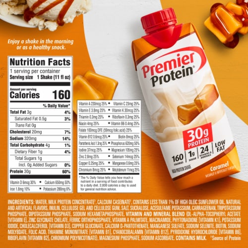 Premier Protein® Caramel High Protein Shakes Perspective: back