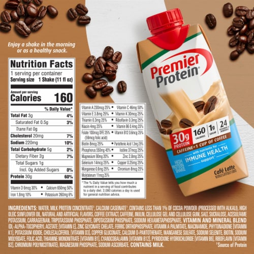 Premier Protein® Cate Latte High Protein Shakes Perspective: back