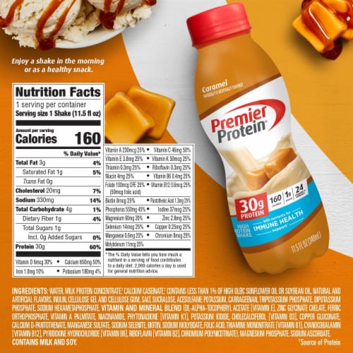 Premier Protein® Caramel Protein Shakes Perspective: back