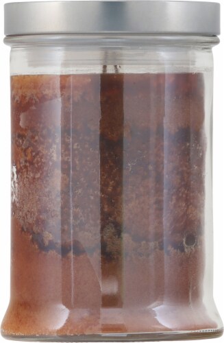 Tuscany Candle™ Marbled Wax Vanilla Cinnamon Brulee Candle Jar Perspective: back