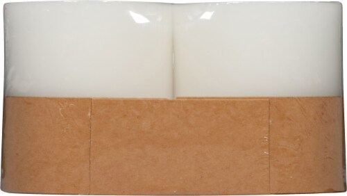 Tuscany Candle® White Pillar Jar Candles Perspective: back