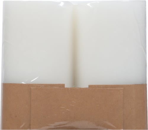 Tuscany Candle Pillar White Jar Candles Perspective: back