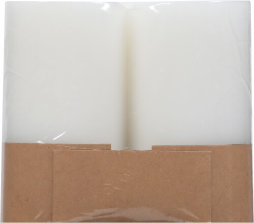 Tuscany Candle Pillar White Jar Candles Perspective: back