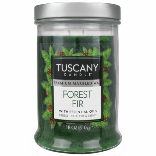 Tuscany™ Scented Jar Candle Forest Fir Perspective: back