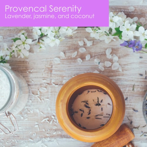 Tuscany Candle Elemental Aromatics Provencal Serenity Scented Jar Candle Perspective: back