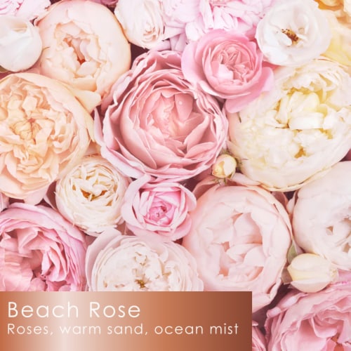 Tuscany Candle™ Serene Clean™ Collection Beach Rose Scented Jar Candle Perspective: back