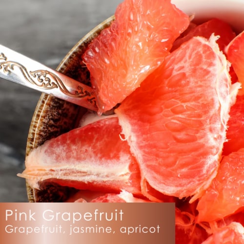 Tuscany Candle™ Serene Clean Collection Pink Grapefruit Scented Jar Candle Perspective: back