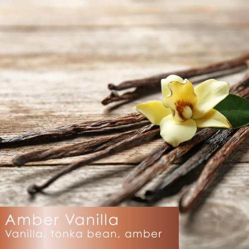 Tuscany Candle™ Serene Clean™ Collection Vanilla Amber Scented Jar Candle Perspective: back