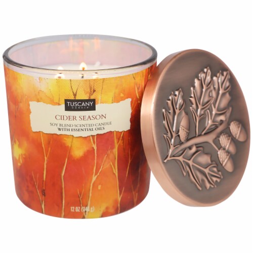 Tuscany Candle Cider Season Scented Jar Candle - Fall Collection Perspective: back