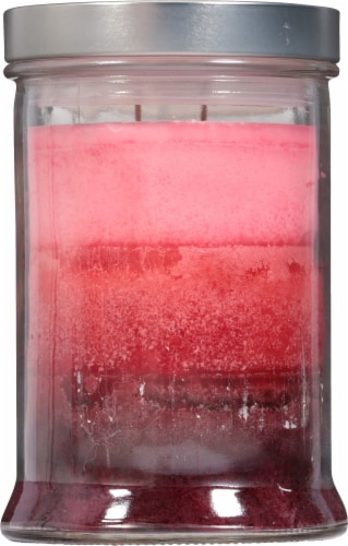 Tuscany Valentines Limited Edtion Scented Triple Pour Jar Candle - Chocolate Cherries Perspective: back