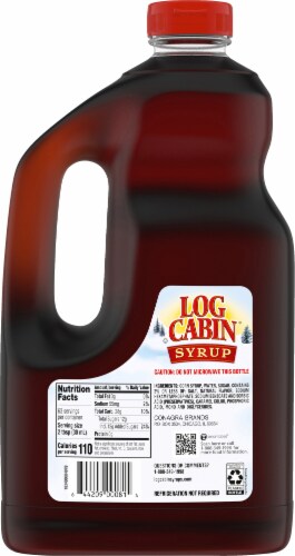 Log Cabin Original Syrup Perspective: back