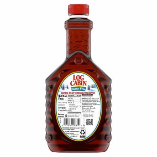 Log Cabin Sugar Free Pancake Syrup Perspective: back